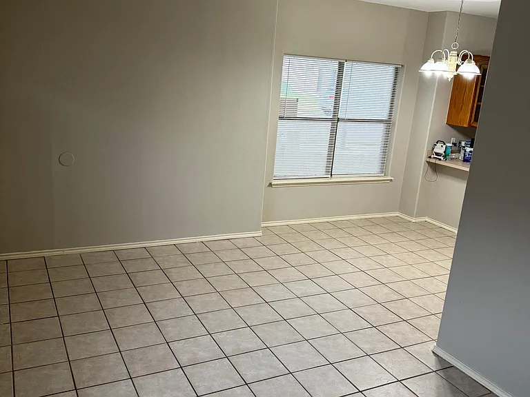 Living room looking at dining area.