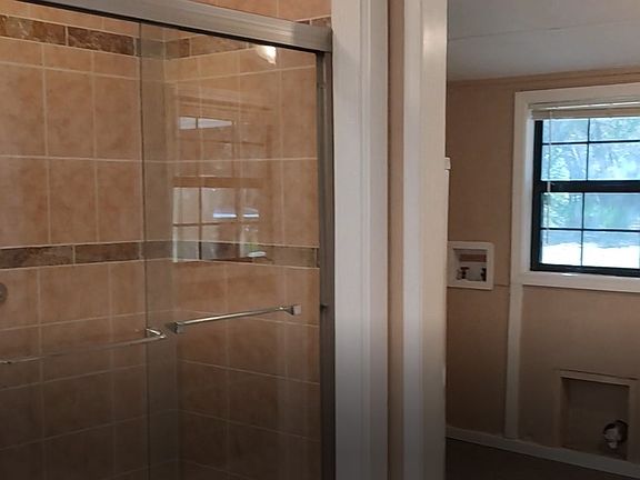 Shower and laundry room