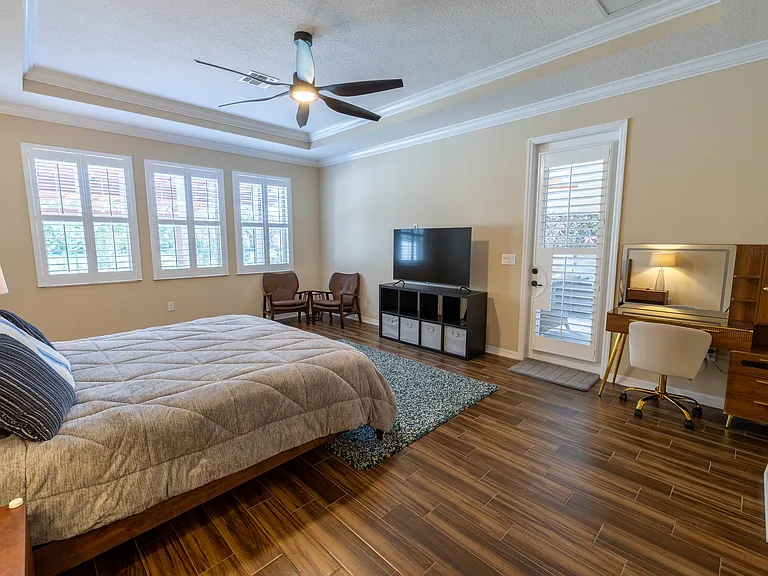 Primary Bedroom with Entrance to Lanai