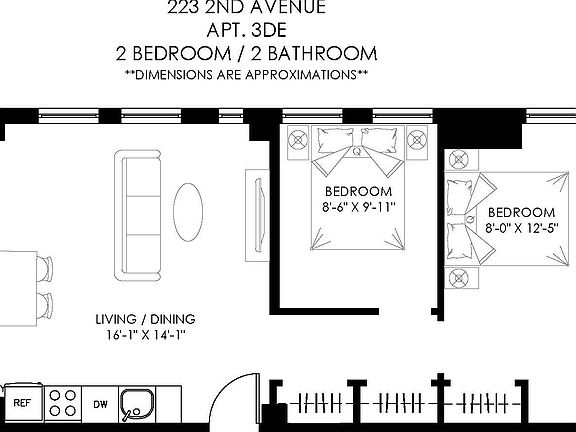 2nd image of 223 2nd Ave #3DE