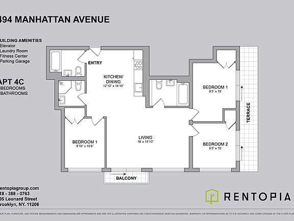 2nd image of 494 Manhattan Ave APT 3B