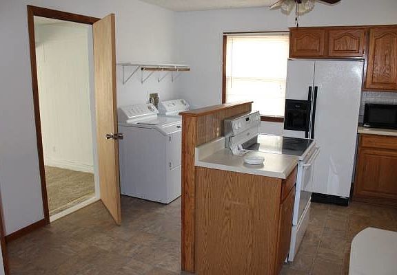 Large Kitchen With Hookups for Washer/Dryer