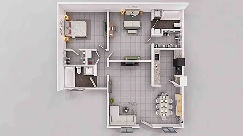 Floor plan 2X2-C