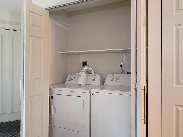 Full size washer and dryer in unit !