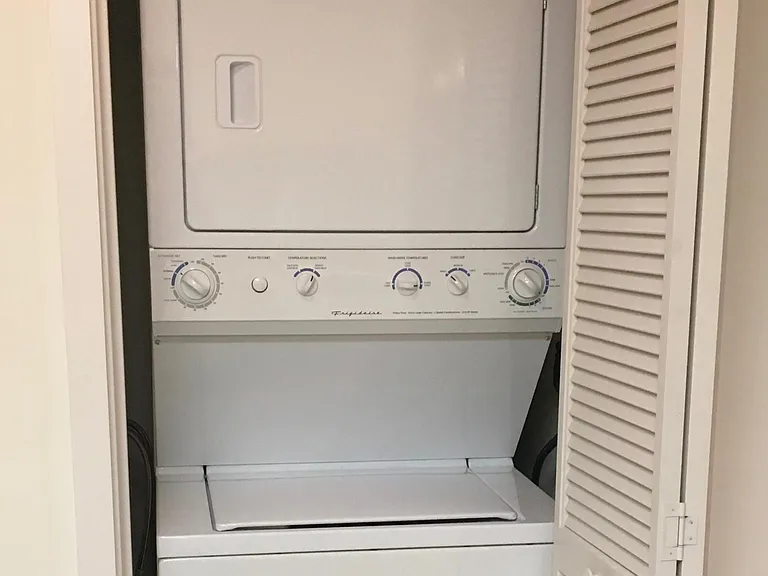 Washer and dryer in unit