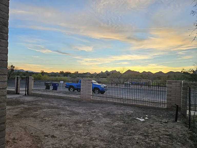 Sunset View from Front Backyard