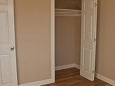 closet space in each bedroom.