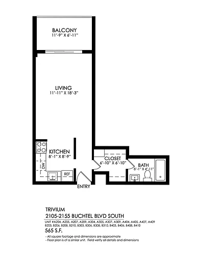 Floor plan Studio