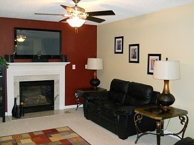 Greatroom with fireplace
