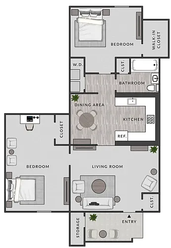 Floor plan B1- 2X1