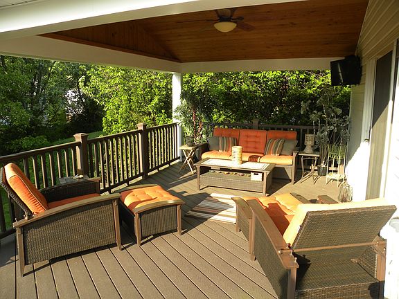 Covered Trex deck