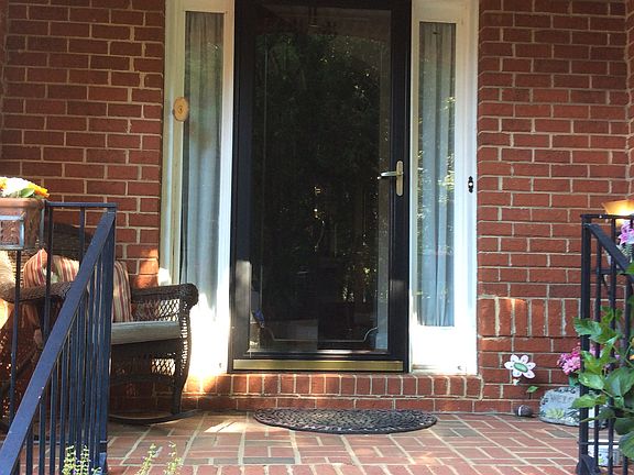 Welcoming brick porch