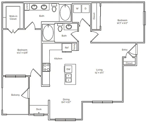 Floor plan B32