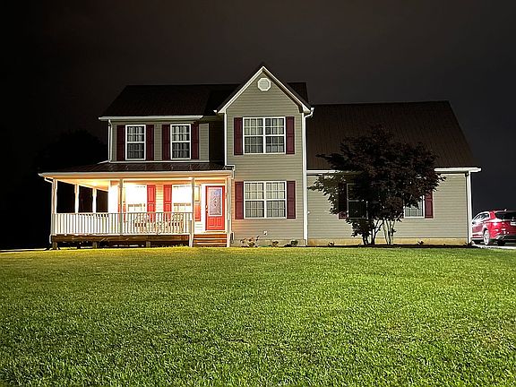 LED lights around porch