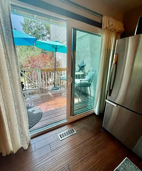 Second large deck on first floor off which is off of the front door.
