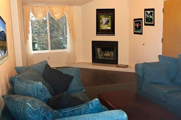 Welcoming living room in Denim!