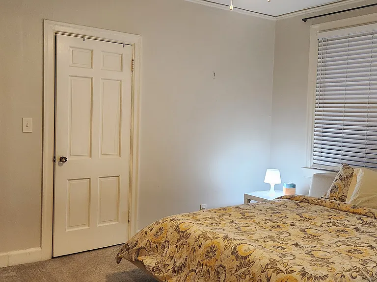 Bright Bigger Bedroom with two windows.