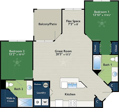 Floor plan Chamaeleon
