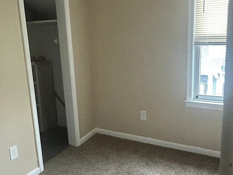 Bedroom with lots of closet space