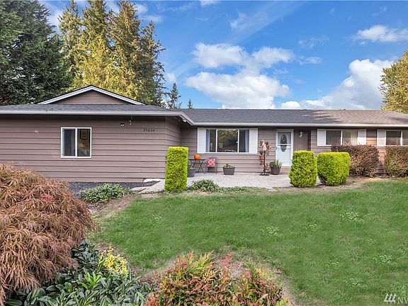 Recently remodeled home, attached garage was converted into a master suite.
