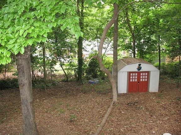 Shed in Back Yard