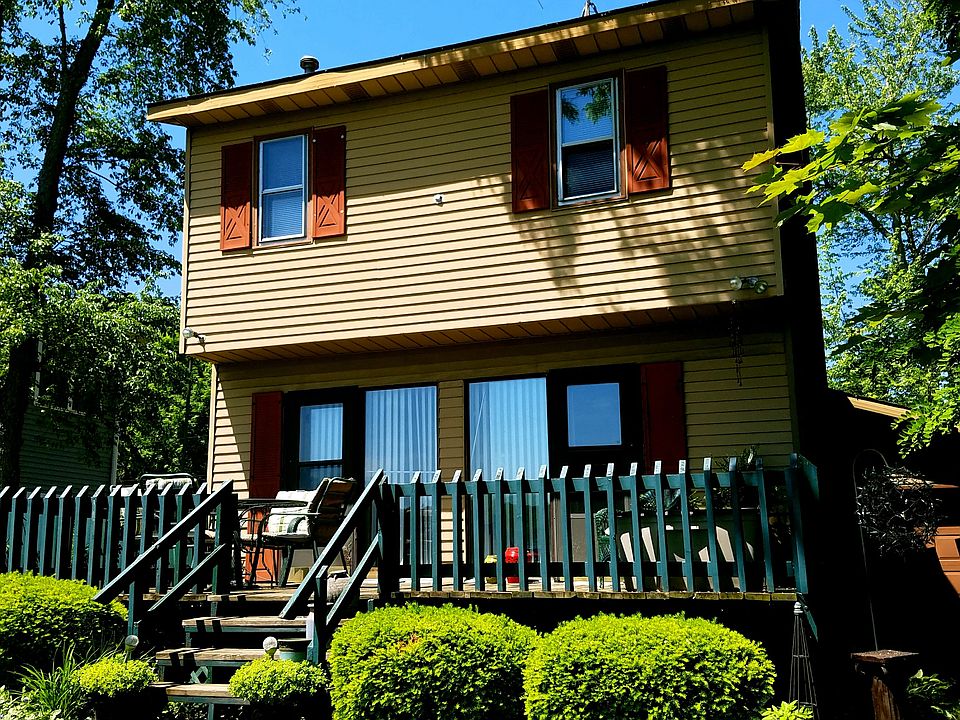 Front of house with deck