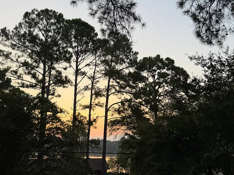 Sunset at night