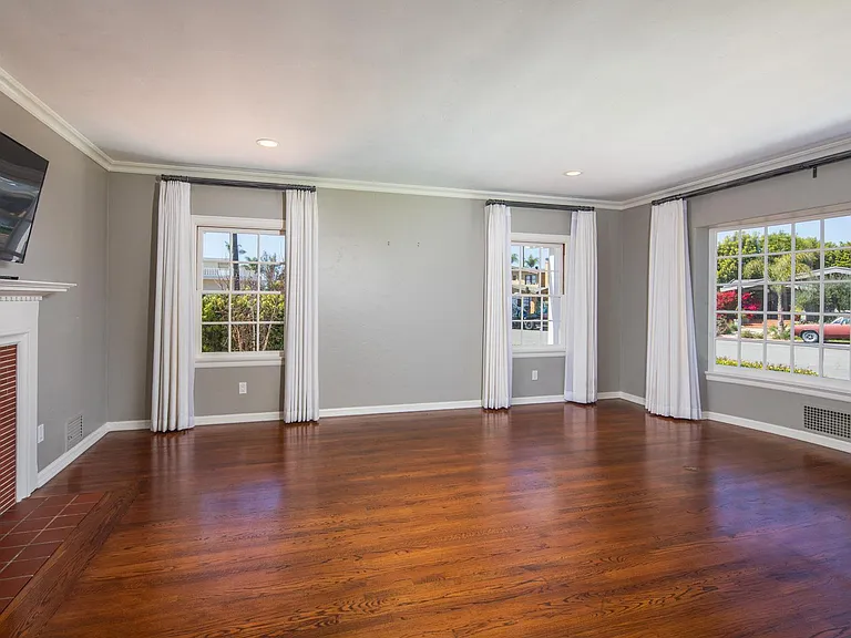 Living window - fireplace