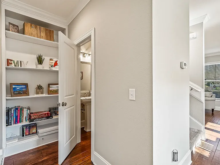 Hall to Master Bedroom and half bathroom