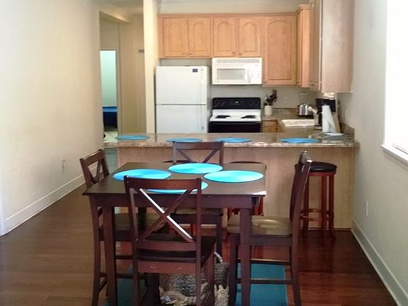 Dining area and kitchen