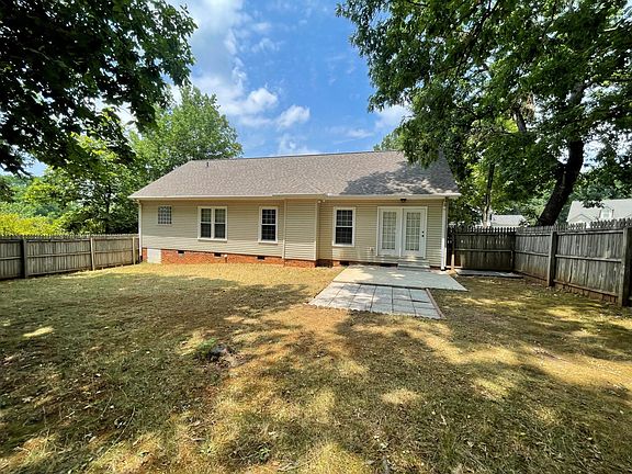 Back yard. Fenced in.