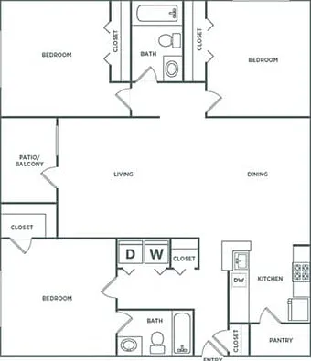 The Terrace (1266 SF) The Terrace (1266 SF)