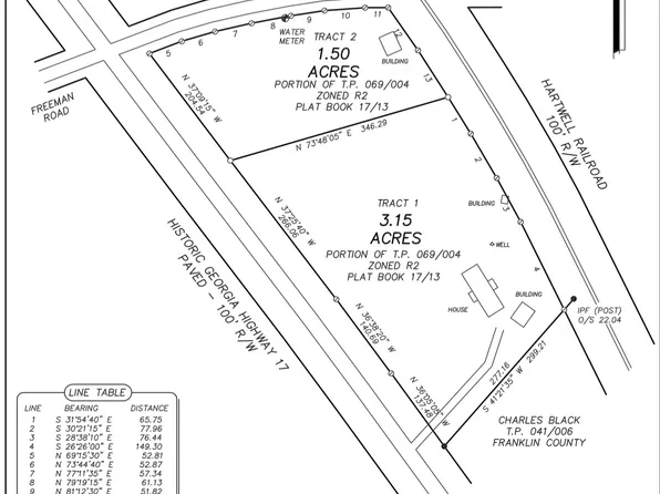 0 Historic Highway 17, Martin, GA 30557