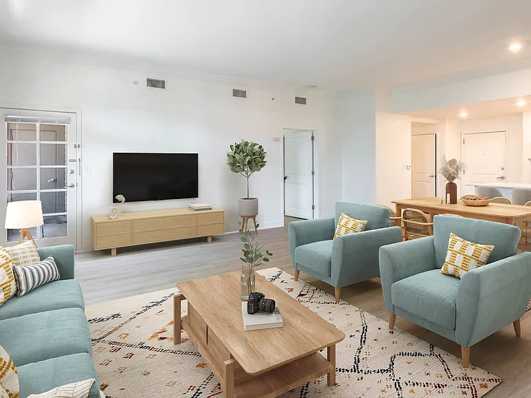 Living Room with Hard Surface Flooring