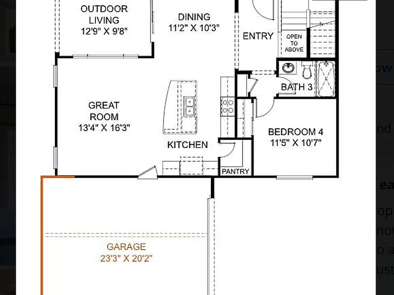 Extended length garage, 8' garage door height for a larger vehicles.