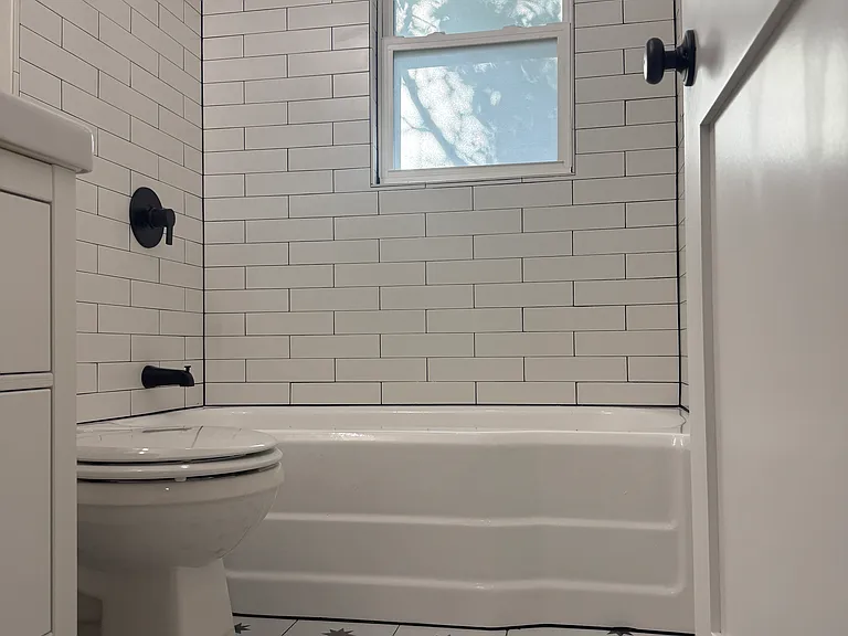 Newly remodeled bathroom.