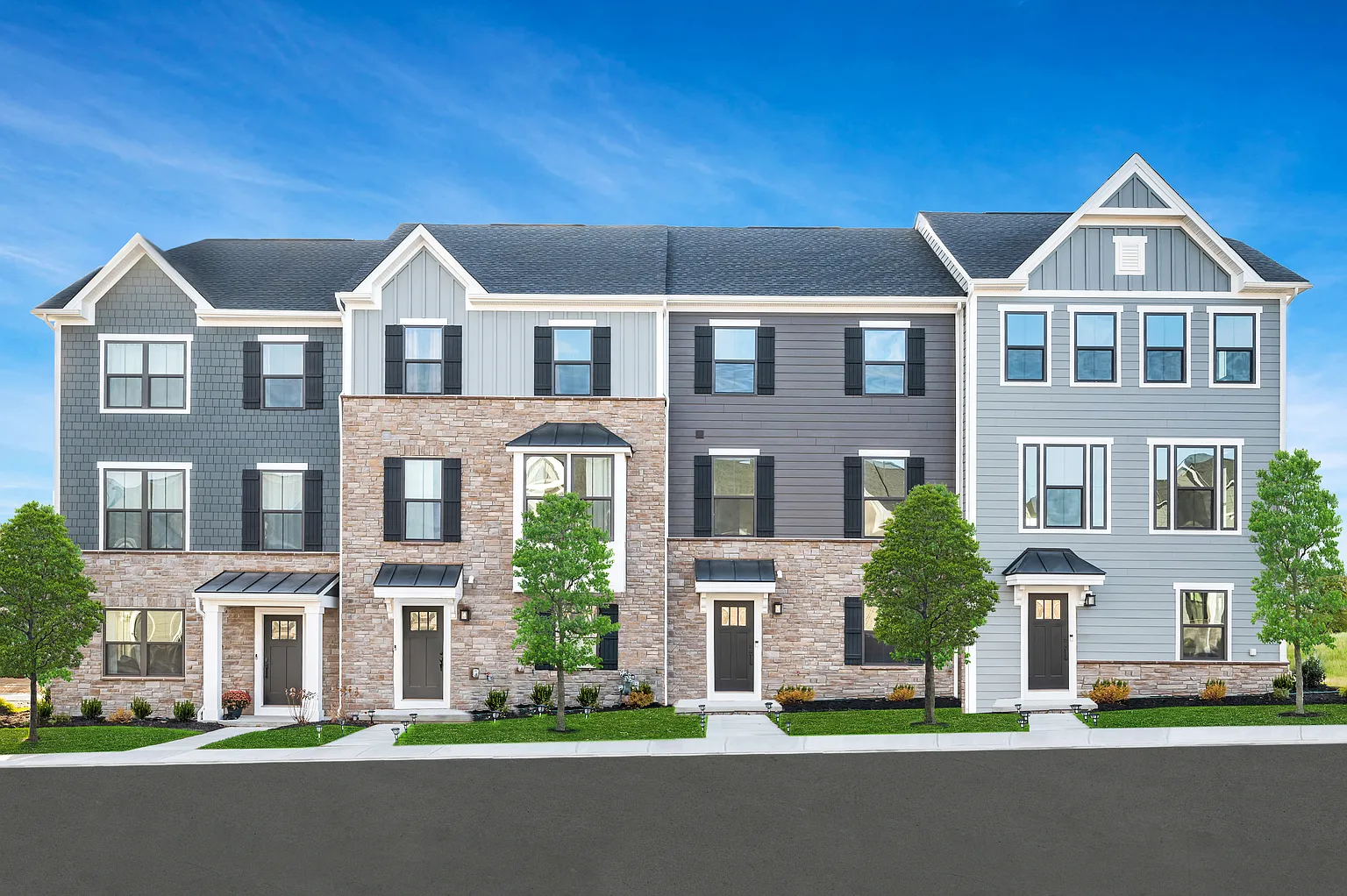 Schubert with Finished Basement Plan, Village at Marketplace Townhomes photo 1