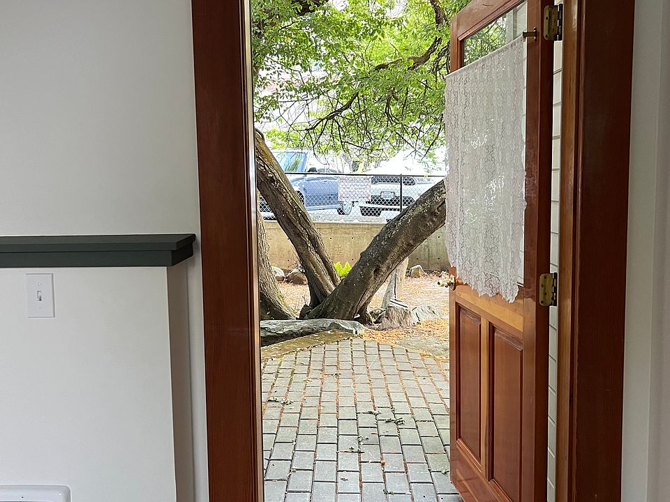 Entry door with patio area