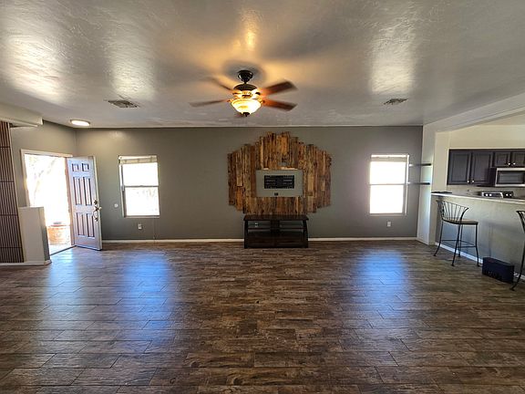 Living room and front door.