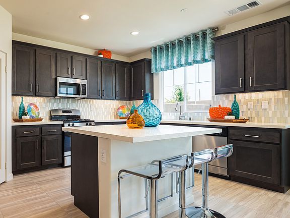 Striking kitchen with pantry