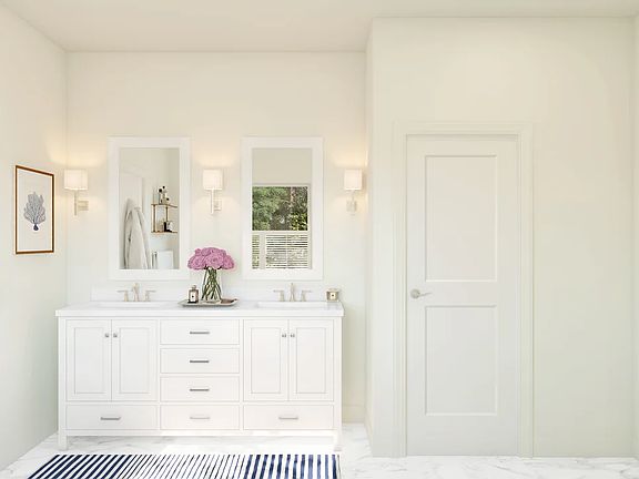 Primary bath with dual sinks