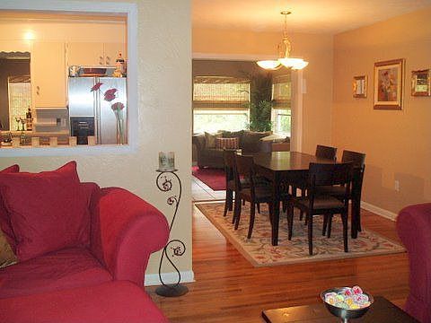 Looking at Dining area from Living room