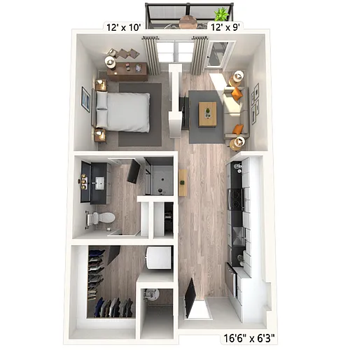 Floor plan S8 0x1 617 SF-FP