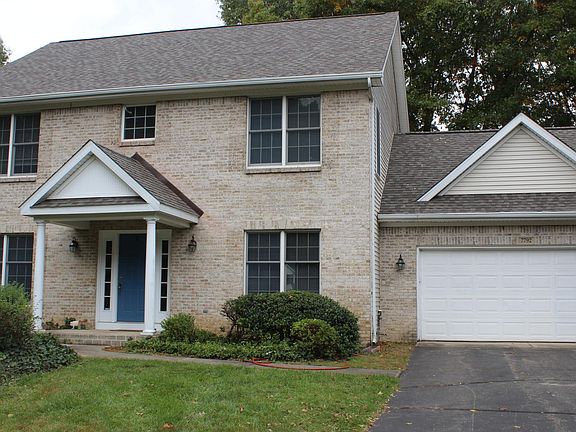 Front view 2 car garage