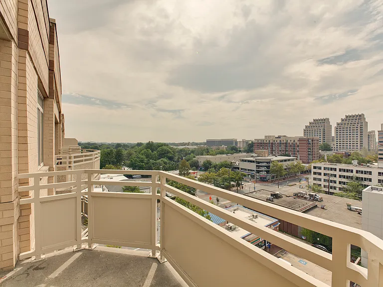 Private balcony looking west.