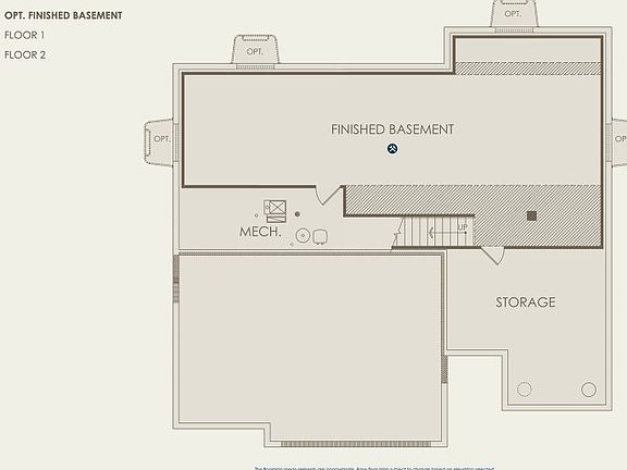 Greenfield Floor Plan, Quick Move-In Home, Basement