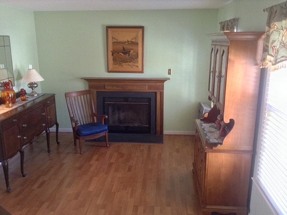 Living room, wood fireplace