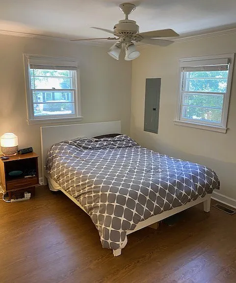 Bedroom 1 with furniture -- house is unfurnished