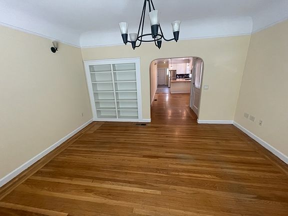 Living room with bookshelves