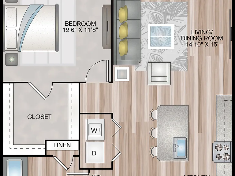 746 Sq. Ft. 746 Sq. Ft.